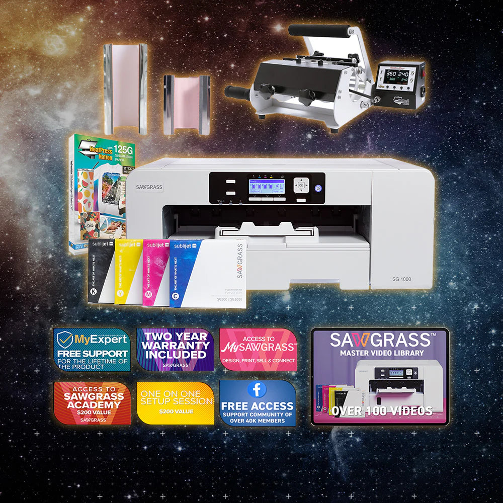 Virtuoso SG1000 Sublijet Sublimation Printer with Signature Series 2-In-1 Mug Press