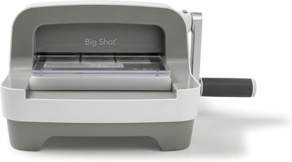 Sizzix Big Shot Machine with Starter Kit, 6" Die-Cutting and Embossing Machine with Cutting Dies, Embossing Folder and Cardstock