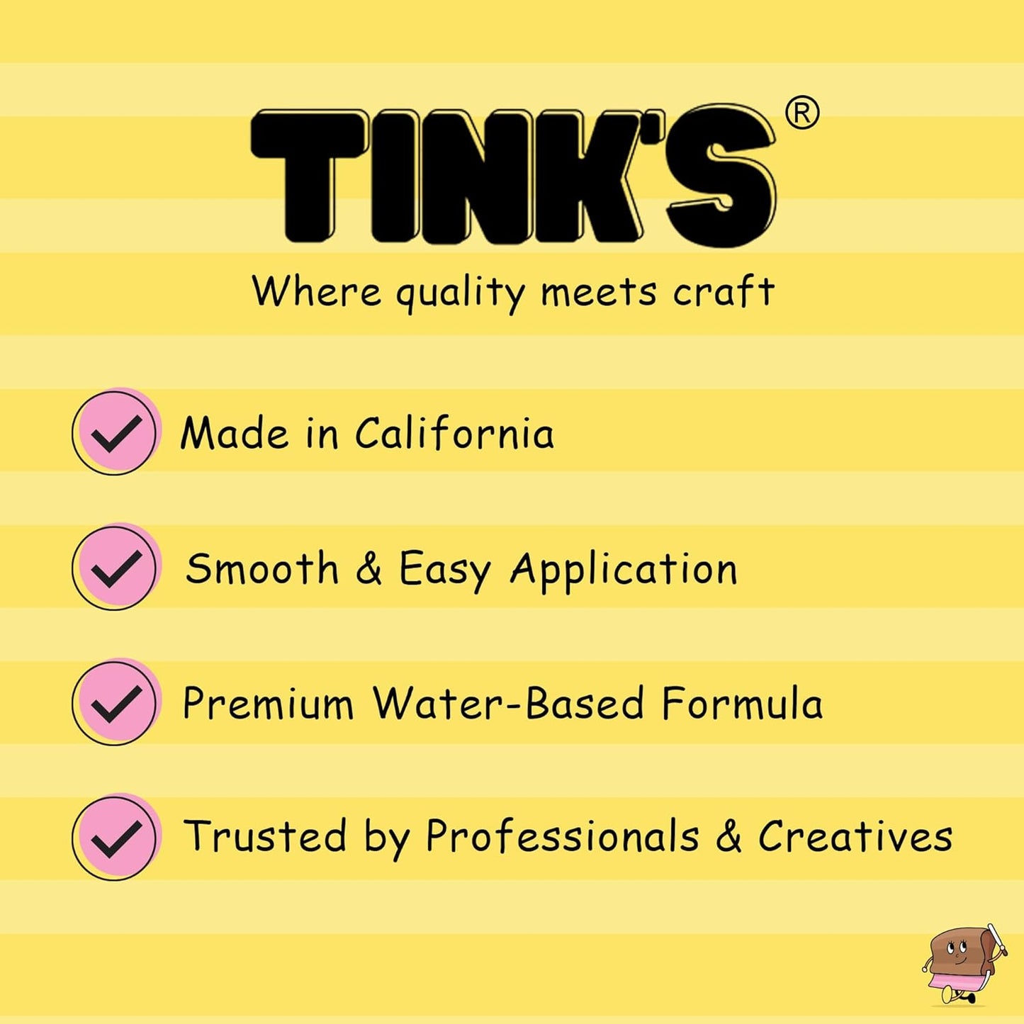 Tinks® Screen Printing Ink Set (6 Color - 4 Oz.) —Screen Printing Fabric Ink for Cotton and Polyester, for Silk Screens and Linocut, Opaque Fabric Paint—Paintmaking Supplies for Shirts and Tote Bags