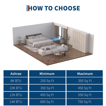 8,000 BTU Portable Air Conditioner, 4-In-1 Portable AC Units for Rooms with Fan, Dehumidifier, Cools up to 350 Sq.Ft. Room Air Conditioner, Remote, Auto Swing, Quite Opration, Timer, Grey