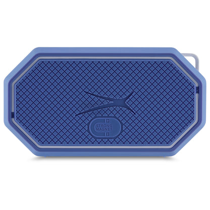 Hydramini 2.0 Everythingproof Bluetooth Speaker, Waterproof IP67, Floats, 12-Hour Playtime, Built-In Magnet, Carabiner & Mount, Blue White