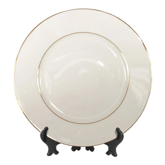 HPN Sublicraft 10" Sublimation Ceramic Plate with Gold Trim - 24 per Case
