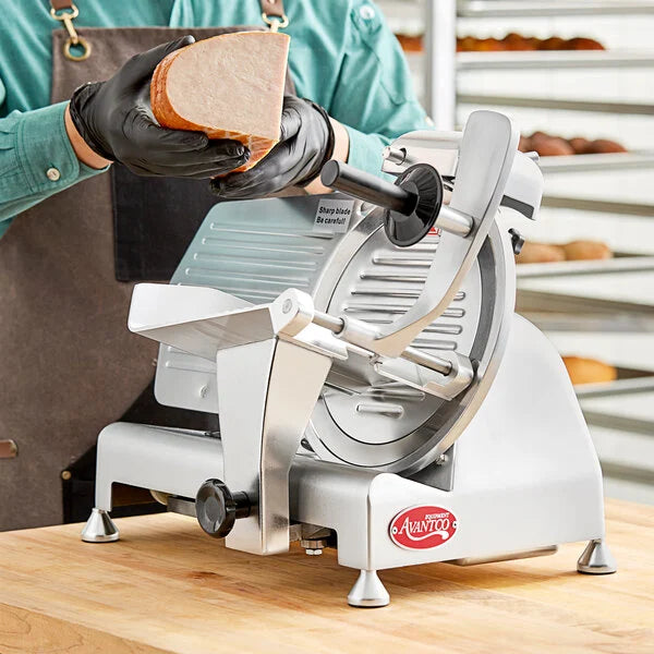 Avantco SL310 10" Butcher Manual Gravity Feed Meat Slicer - 1/4 hp
