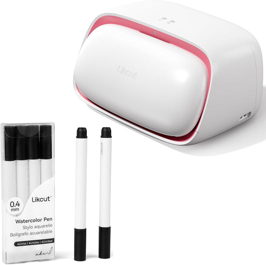 Glee S501 Vinyl Cutting Machine, 4 Black Fine Point 0.4Mm Pens