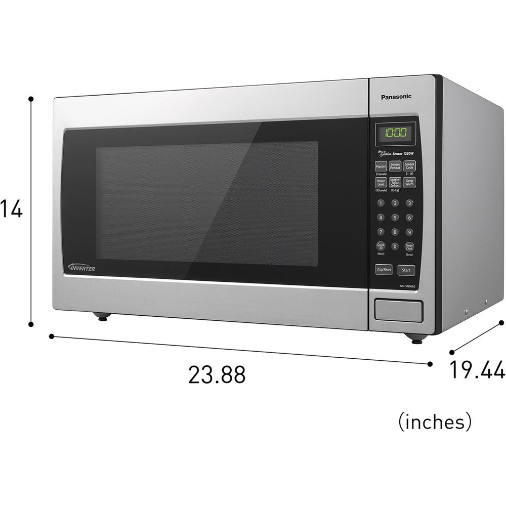 Genius Sensor 2.2 Cu. Ft. 1250W Countertop/Built-In Microwave Oven in Stainless Steel