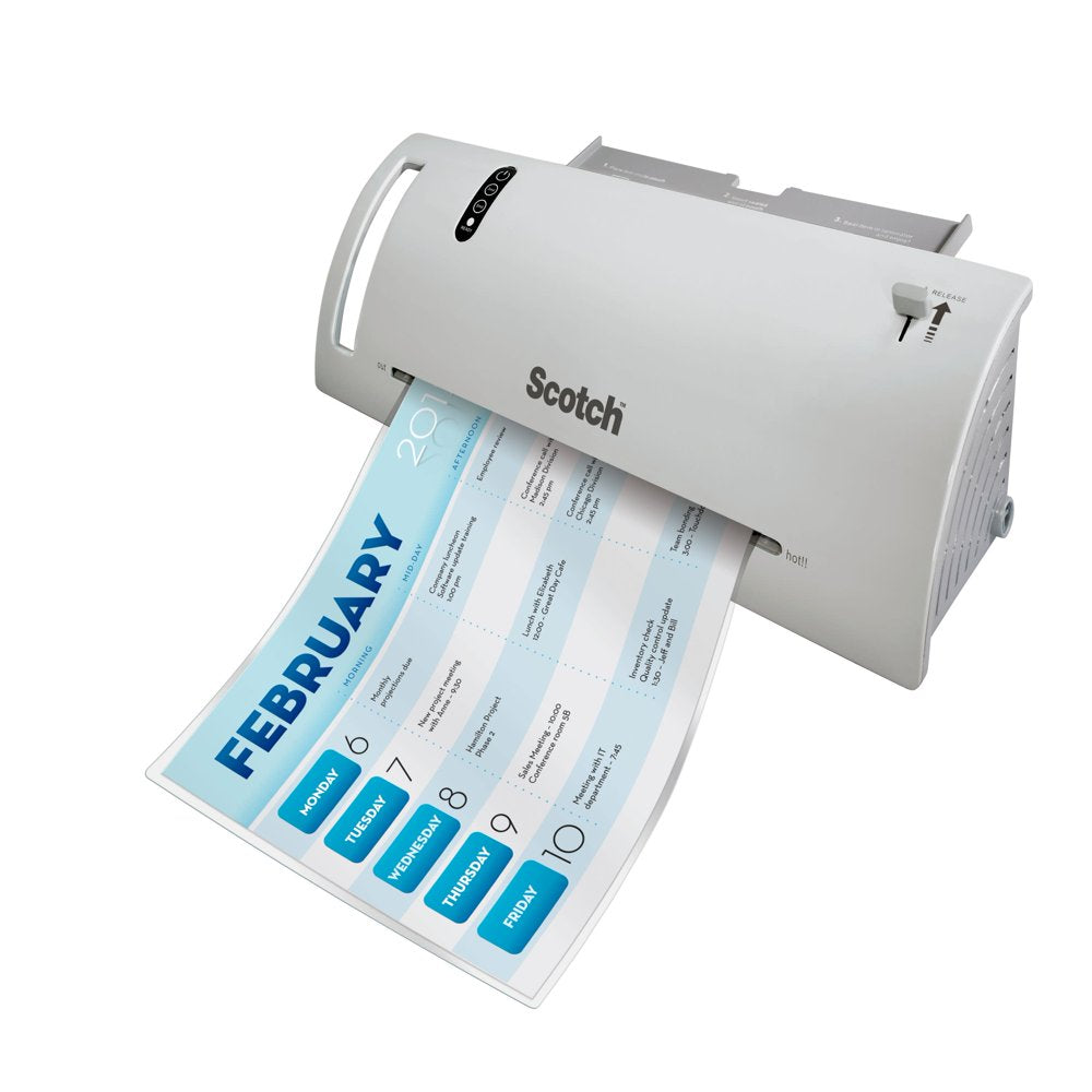 Thermal Laminating Pouches, Clear, Fits Letter Sized (8.9 In. × 11.4 In.) Paper, 50 Pouches