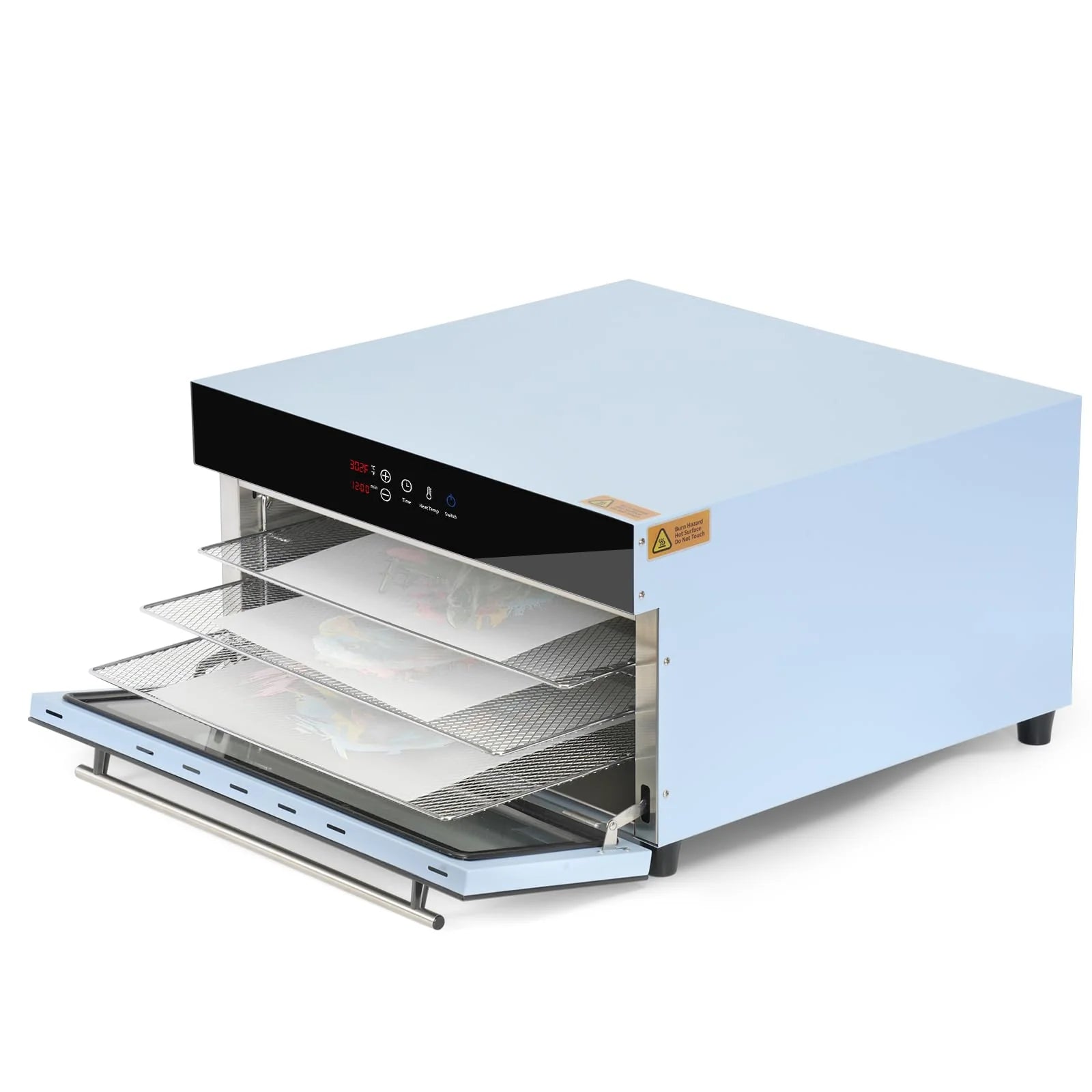 DTF Oven Dryer A3 A4 3 Layers 1450 W 120 V Light Blue for DTF Heat Transfer Film Sheets,Dtf Curing Oven 11.8" X 17.7" for Bulk DTF Films Dryer(Shipping from China)