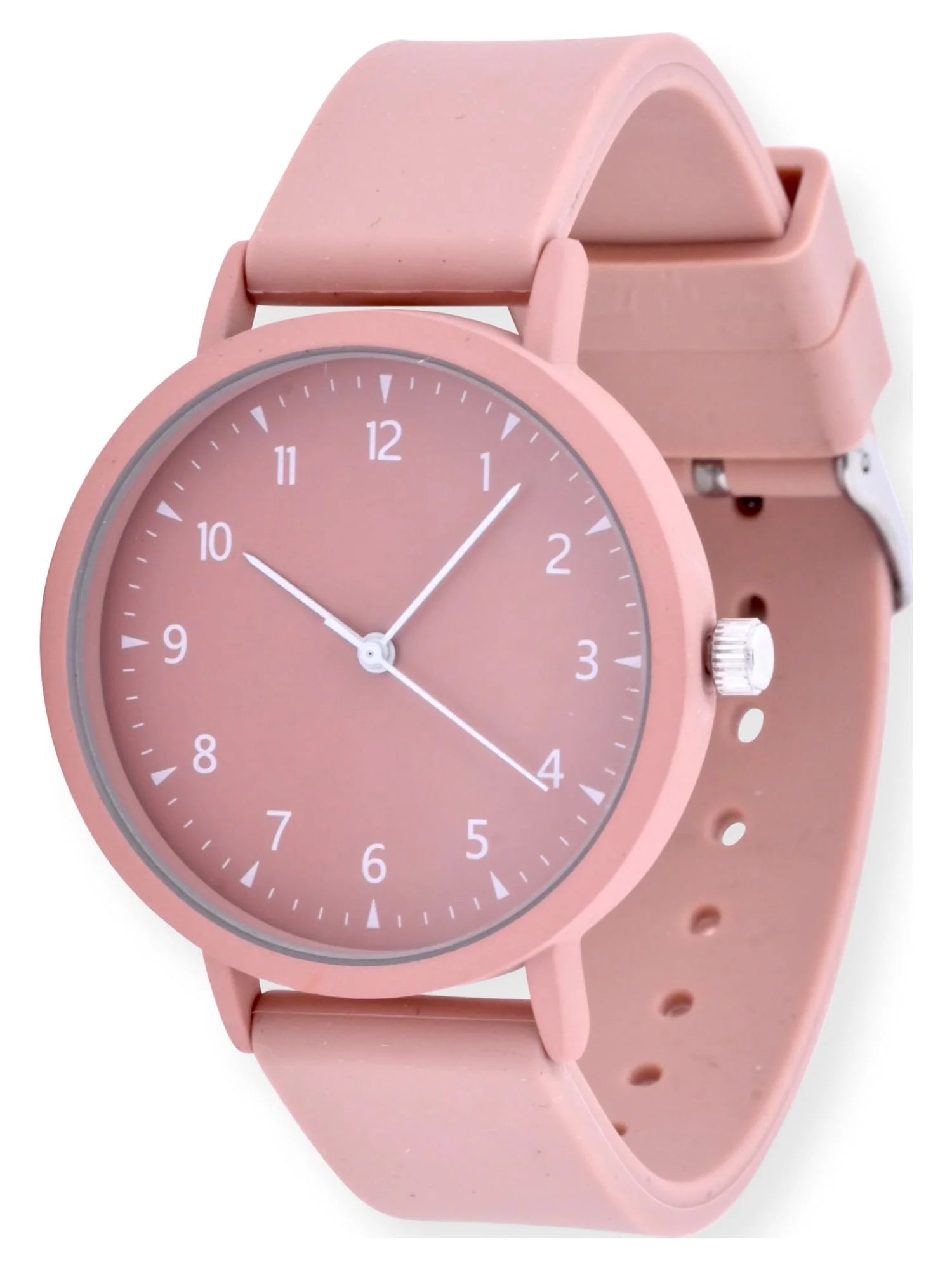 Adult Unisex Analog Watch in Pink and Silicone Band (42000WML)