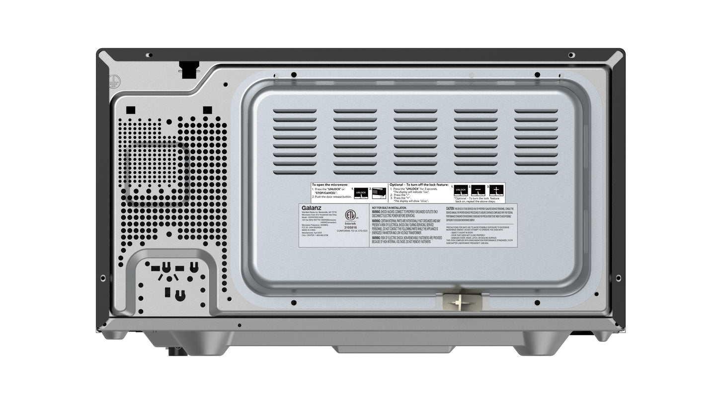 0.9 Cu Ft Air Fry Countertop Microwave, 900 Watts, Stainless Steel, New