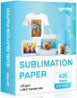 Lzerking Sublimation Paper 8.5X11 Inch 125Gsm 400 Sheets, Heat Transfer Paper for Inkjet Printers - Ideal for Various Coatings, DIY Projects, T-Shirts, Phone Cases, Mugs