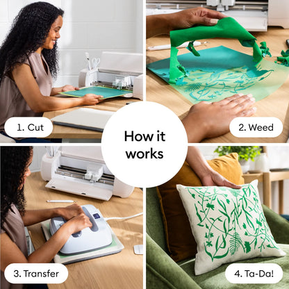 Cricut Classics Sampler 12 in X 12 in Multicolor Flocked Vinyl Sheets 5 Count