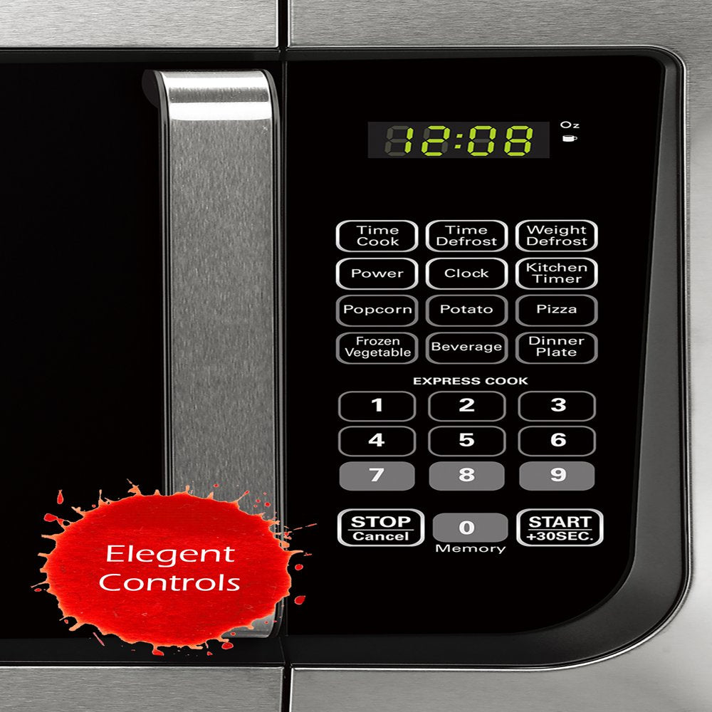 EM925AJK-P1 0.9 Cu. Ft. Microwave with Pull Handle, Stainless Steel