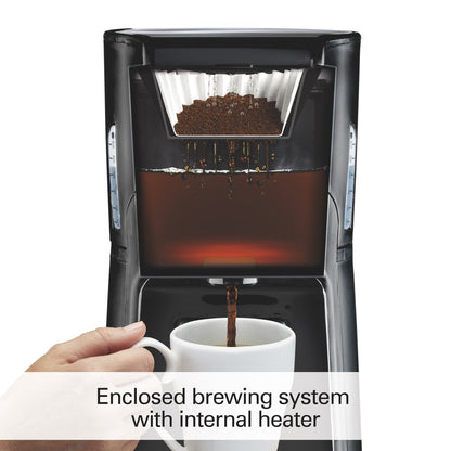 48463 Black/Steel Brewstation Summit 12 Cup Coffeemaker