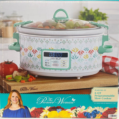 Meandering Geo 6-Quart Digital Slow Cooker