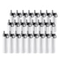 Wholesale 22 OZ Sublimation Insulated Water Bottles White with Wide Mouth Handle Cap and Straw 25 Pcs(Shipping from China)