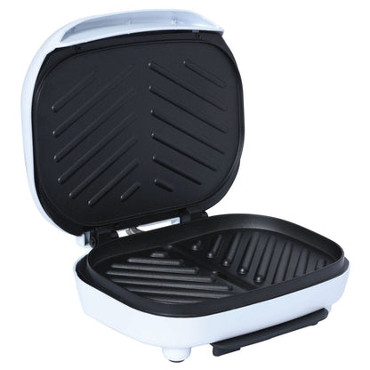 Brentwood TS-605 Non-Stick 750W Indoor Electric Contact Grill, White