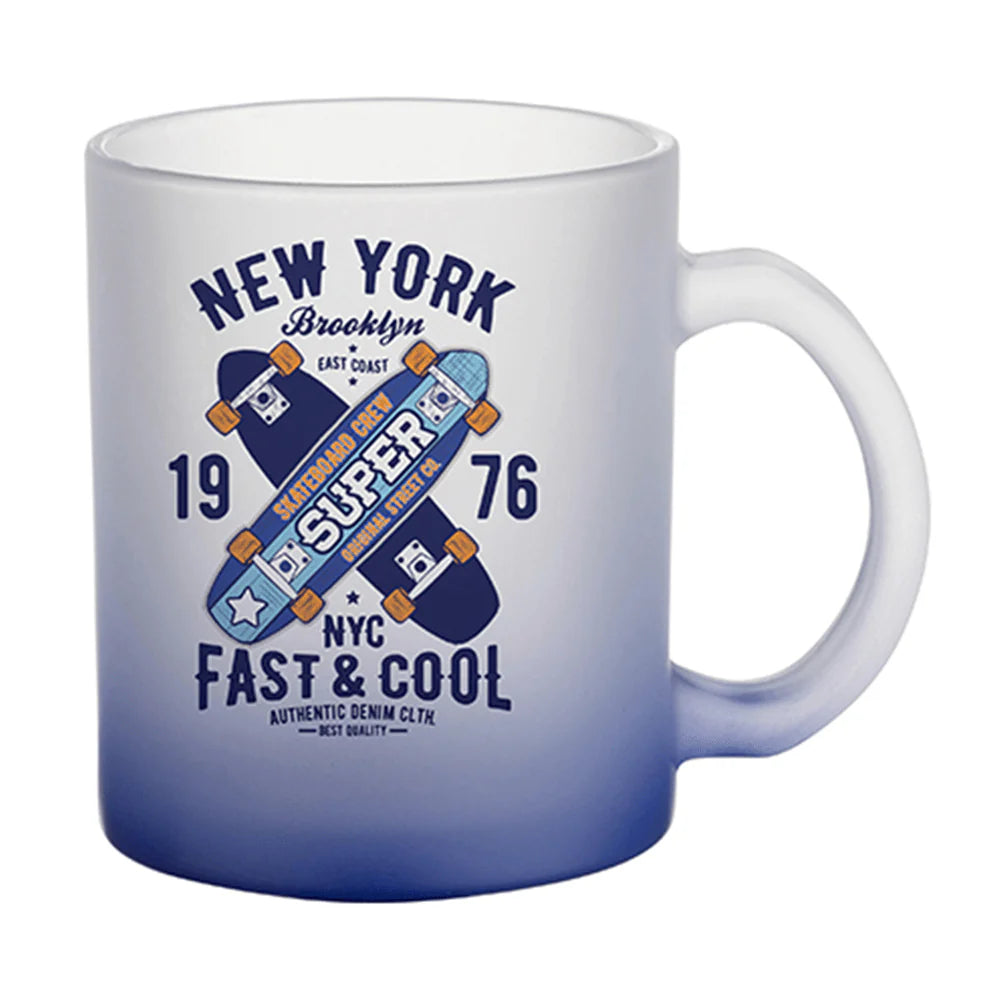 HPN Sublicraft 11 Oz. Color Gradient Sublimation Glass Mug - 36 per Case