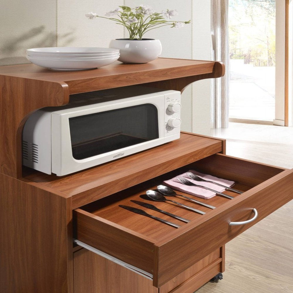 Modern Indoor Furniture Microwave Kitchen Cart