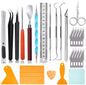 27 Pcs Craft Tools Set, Vinyl Weeding Tools, Craft Basic Set, Craft Vinyl Tools Kit for Silhouettes/Cameos/Lettering/Cutting/Splicing