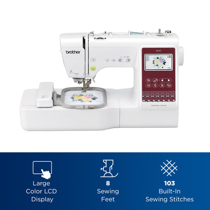 SE725 Sewing and Embroidery Machine with Artspira App, 50 Free Designs