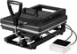 Hybrid Heat Press, 15 X 15 Inch, 8-In-1 Multifunction, Heat up Fast and Even, All-New Patented Design, Easy to Control, Sublimation Press Machine for T-Shirts/Mugs/Tumblers/Caps/Plates, Black