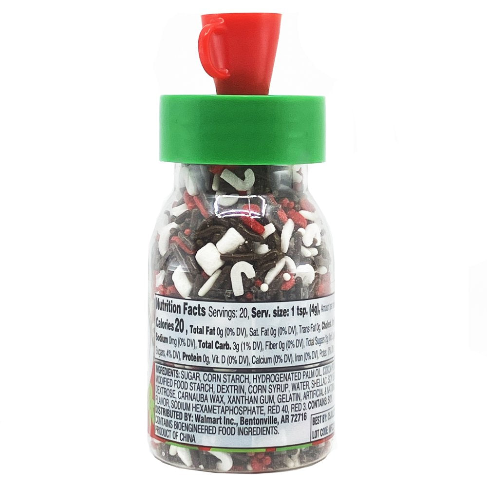 Peppermint Hot Cocoa Multi-Color Topper Sprinkles, 2.82 Oz