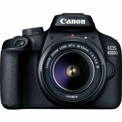 Canon EOS 4000D / Rebel T100 DSLR Camera Canon EF-S 18-55Mm F/3.5-5.6 DC III Zoom, EF 75-300Mm F/4-5.6 III and 420-800Mm F/8.3 HD Lens + 128 GB Memory + Filters + More (34Pc Bundle)