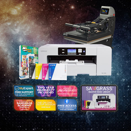 Virtuoso SG1000 Sublijet Sublimation Printer with Truespec 16" X 20" Hybrid Heat Press