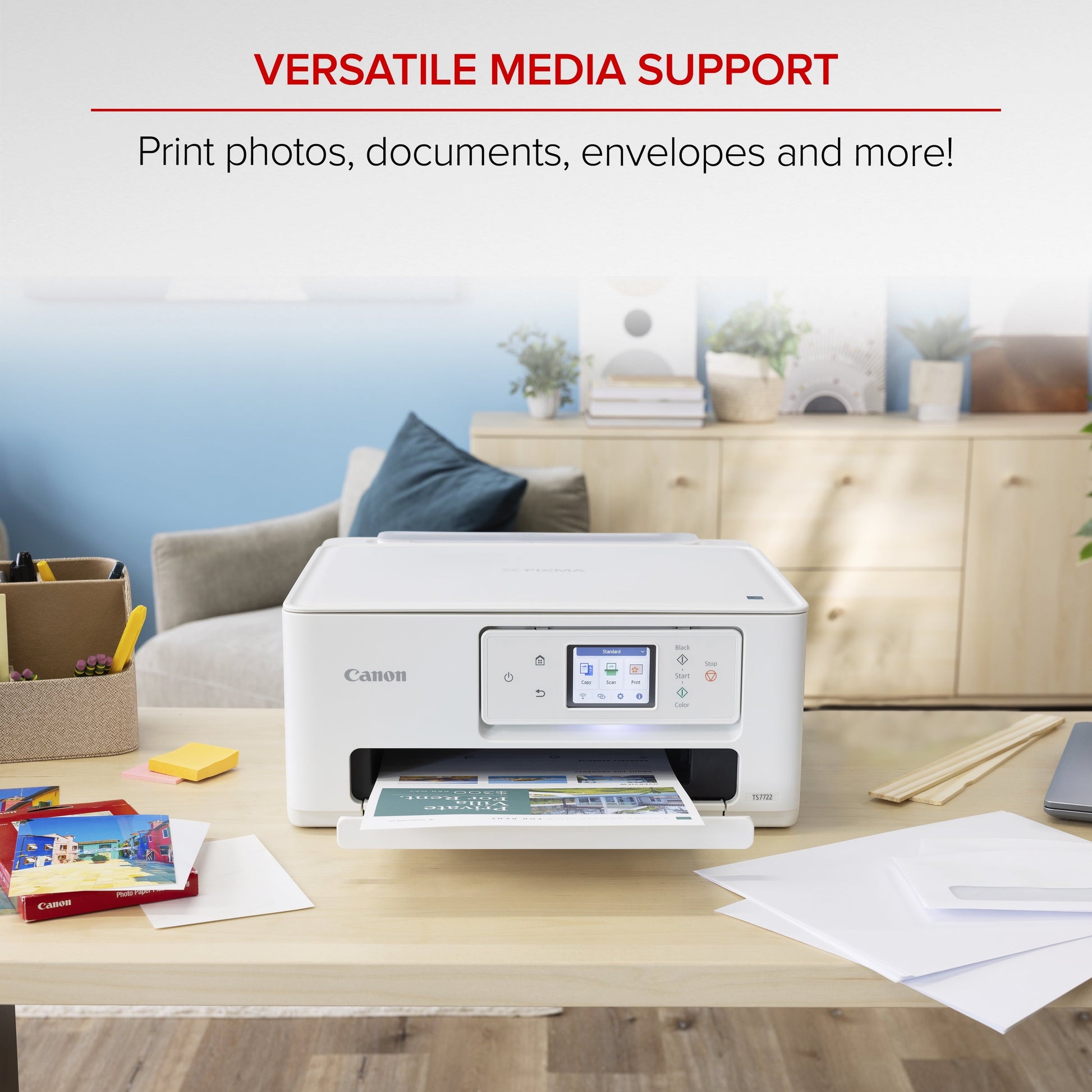 Canon PIXMA TS7722 All-In-One, Wireless Color Inkjet Printer for Home Office Use