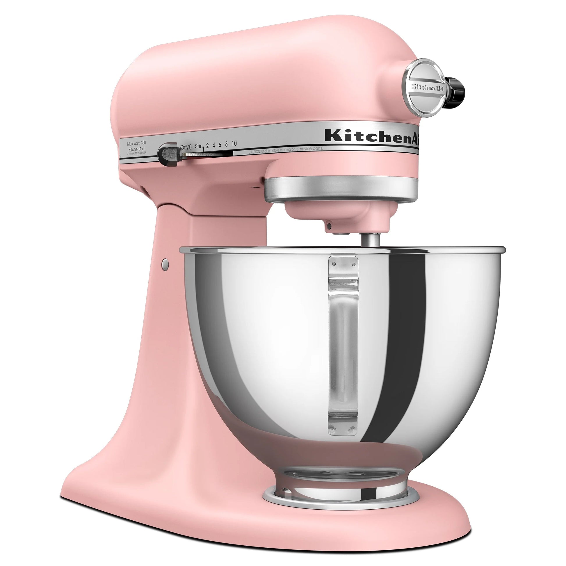 Deluxe Series 4.5 Quart Tilt-Head Stand Mixer with Stainless Bowl, Dried Rose, KSM97DR