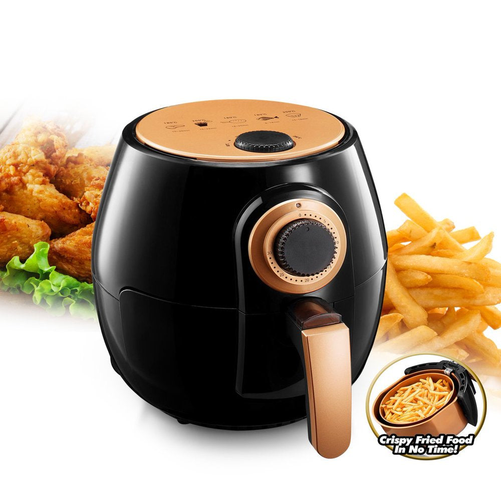 As Seen on TV  Air Fryer XL 3.8 Liter with Rapid Air Technology for Oil Free Healthy Cooking Adjustable Temperature Control with Auto Shutoff