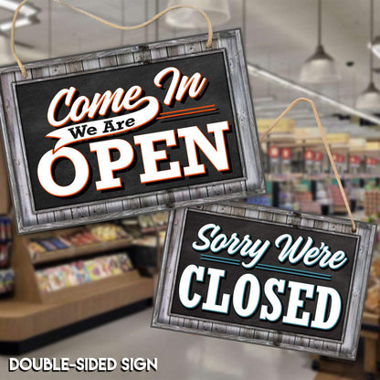Signs Open Closed Sign for Business Door - Reversible Double Sided | 1