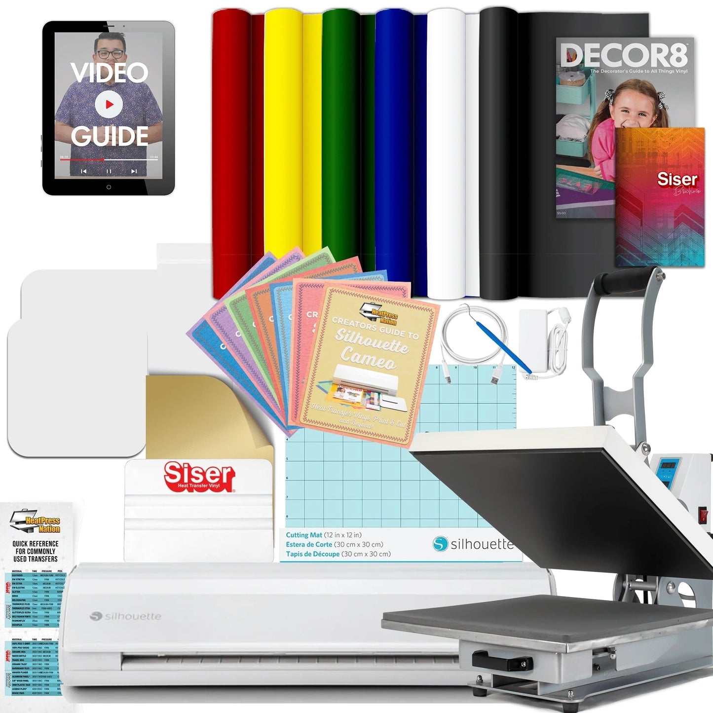 Cameo 5 Deluxe Bundle with HPN Craft Pro Heat Press