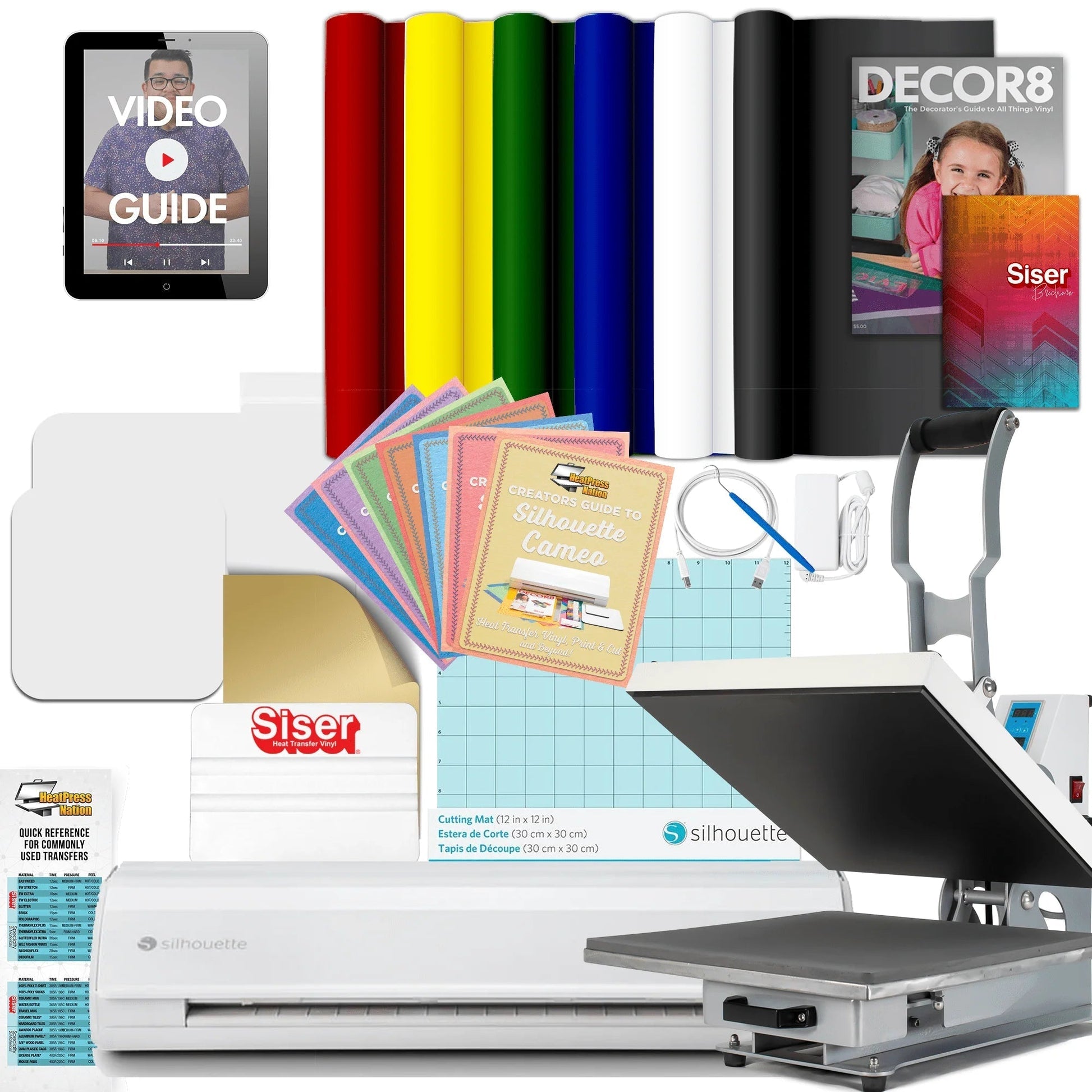 Cameo 5 Deluxe Bundle with HPN Craft Pro Heat Press