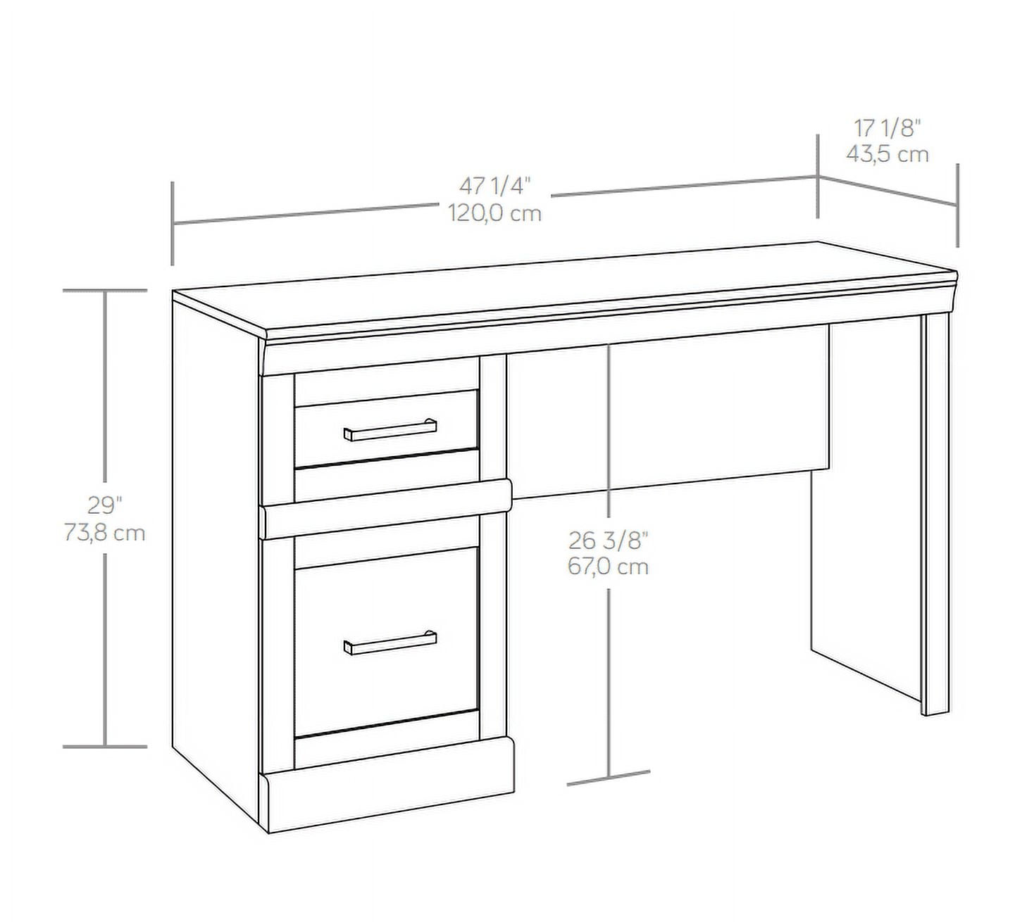 Glendale Transitional Desk, Rustic Gray Finish
