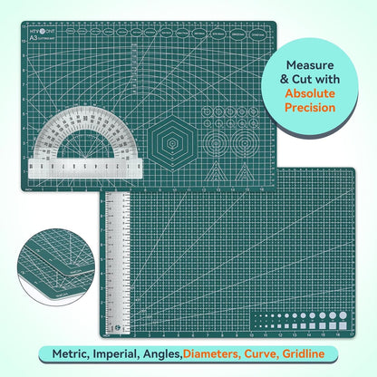 HTVRONT Cutting Mat, 6 Pcs Cutting Mat 12X12 & 5 Packs Self Healing Mat- 12" X 18”