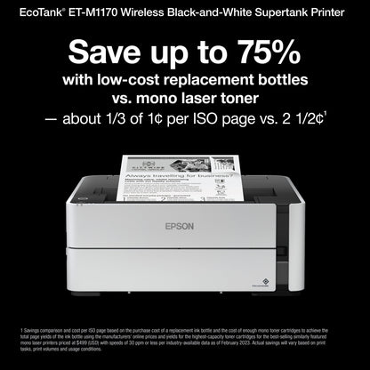 Ecotank ET-M1170 Wireless Monochrome Supertank Printer