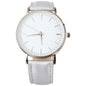 1 Pc Silver Watches PU Wristwatch Modern Watch Creative Couple Watches