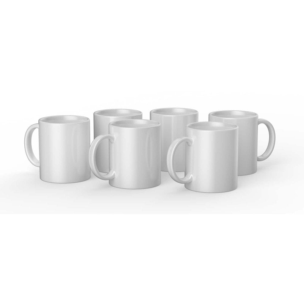 6 Packs: 6 Ct. (36 Total) ® 12Oz. White Ceramic Mug Blanks