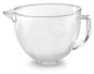 5-Quart Glass Bowl Hammered