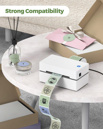 MUNBYN 2 Inch Circle Thermal Labels, Multicolor Thermal Label Stickers for Custom Logo, Candle, 150 Sheets/1 Roll