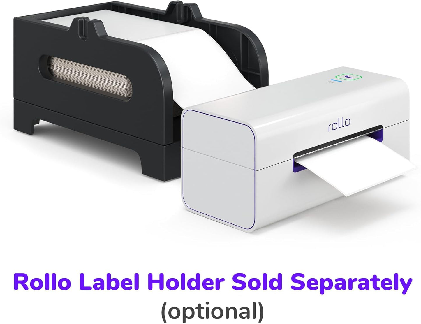 Rollo Direct Thermal Shipping Labels - Pack of 500 4X6 Thermal Labels Fanfold - Perforated and Strong Adhesive (Commercial Grade)
