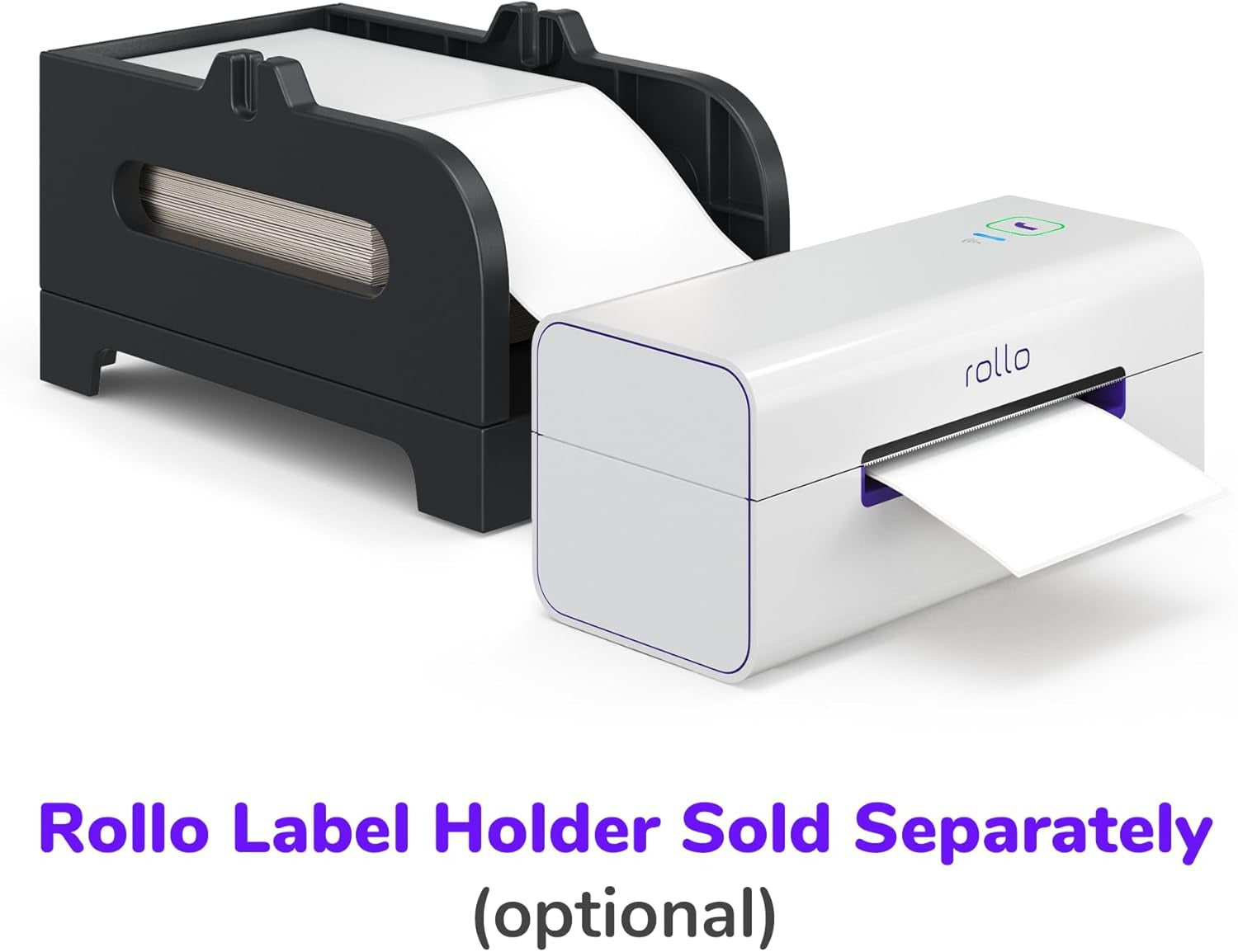 Rollo Direct Thermal Shipping Labels - Pack of 500 4X6 Thermal Labels Fanfold - Perforated and Strong Adhesive (Commercial Grade)