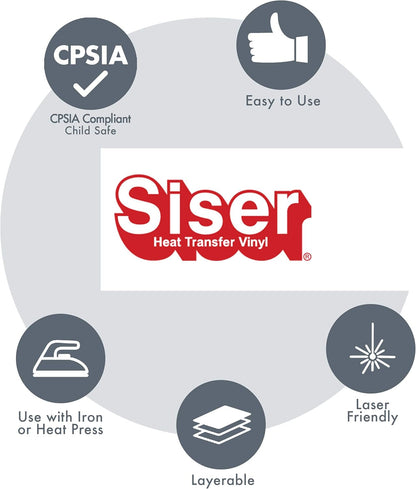 Siser Easyweed Heat Transfer Vinyl 11.8" X 2FT Roll - Compatible with Siser Romeo/Juliet & Other Professional or Craft Cutters - Layerable - CPSIA Certified (Lilac - HEX #A893C0)