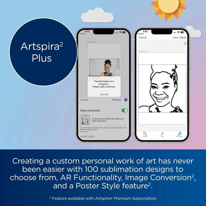 Brother SP-1 Sublimation Printer with Silhouette Cameo 5 Alpha