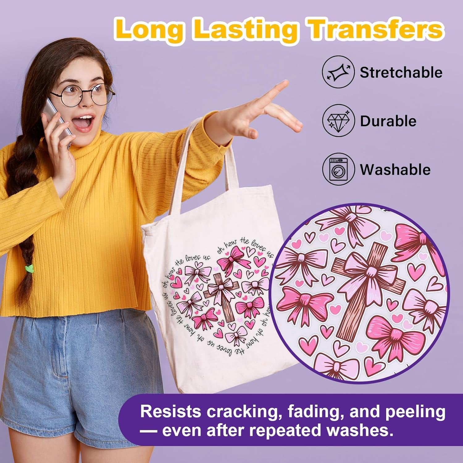 Printable Heat Transfer Vinyl & Mask Sheets for T-Shirts (Each 7 Sheets), 8.5" X 11" Inkjet Printable HTV Vinyl Iron on Transfer Paper for Light & Dark Fabric