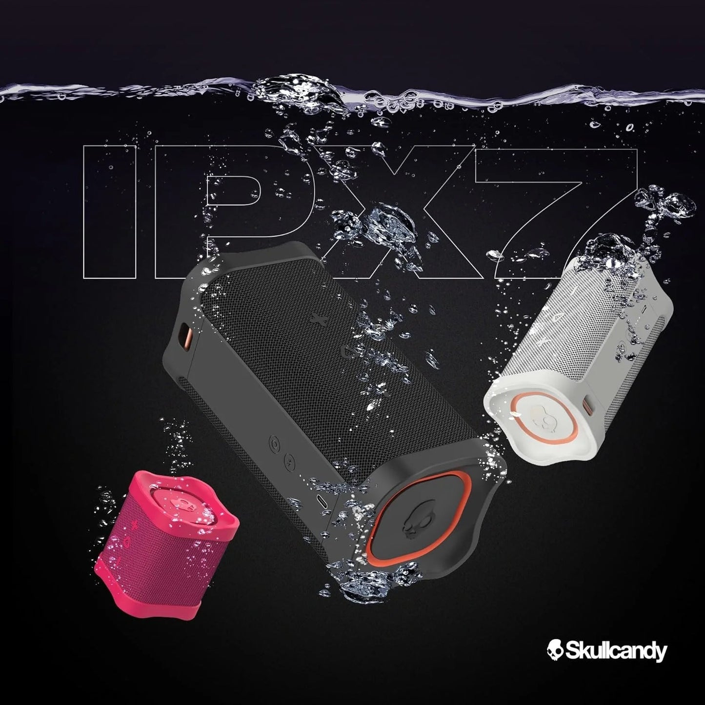 Terrain XT Medium Compact Wireless Speaker, IPX7 Waterproof, 14 Hour Battery