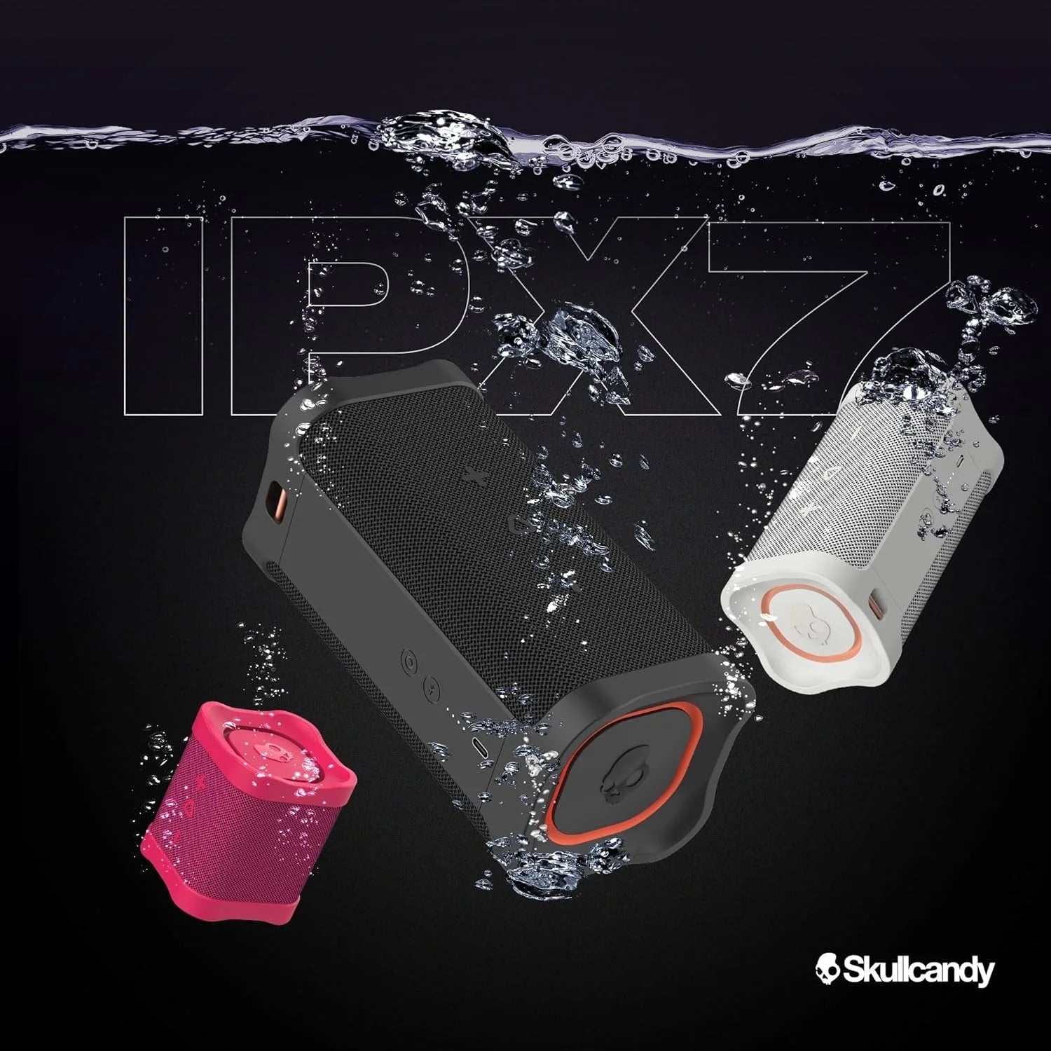 Terrain XT Medium Compact Wireless Speaker, IPX7 Waterproof, 14 Hour Battery