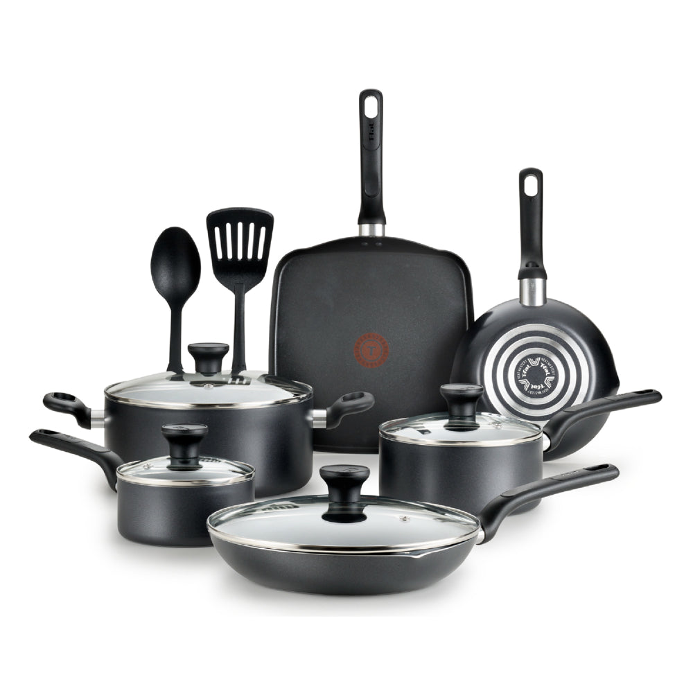 Easy Care 12-Piece Non-Stick Cookware Set, Pots and Pans, Grey