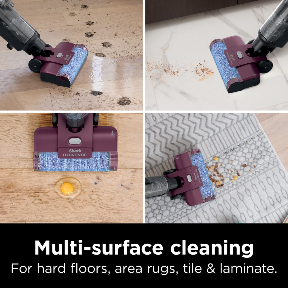 Hydrovac 3In1 Vacuum, Mop & Self-Cleaning Corded System, with Antimicrobial Brushroll* & Multi-Surface Cleaning Solution, Perfect for Hardwood, Tile, Marble, Laminate & Area Rugs, WD100